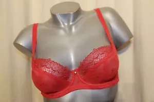 Sujetador CLEO by PANACHE FLOR BALCÓN frambuesa rosa 60E 60 E NUEVO - Imagen 1 de 3