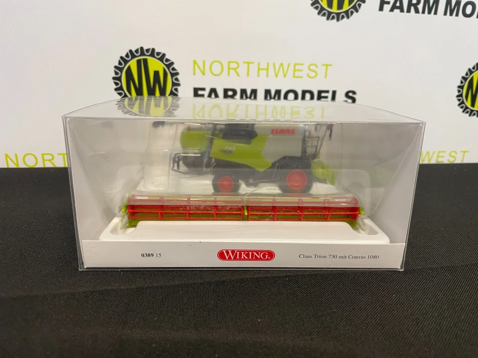 WIKING 038915 1:87 SCALE CLAAS TRION 730 WITH CONVIO 1080 HEADER - Image 1 of 1