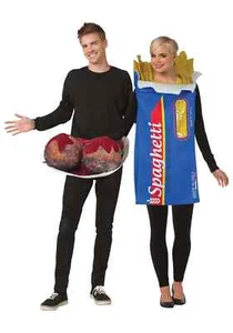 Spaghetti and Meatballs Couples Costume - Picture 1 of 1