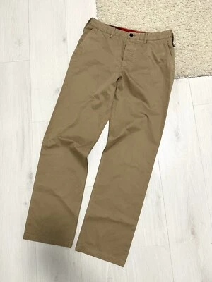 Burberry Brit Men’s Straight Brown Luxury Cotton Trousers Pants Size 34R - Image 1 of 4
