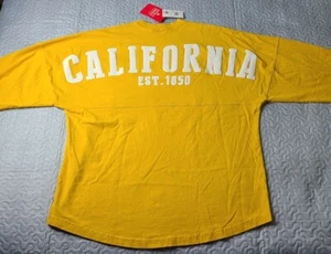 California Spirit Jersey Yellow Long Sleeve Size L Puff 3D Cotton Oversized Cal - Picture 1 of 8