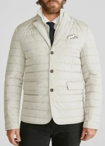 Robert Graham Men's Stone Gray Quilted Puffer Coat Jacket Large - Picture 1 of 4