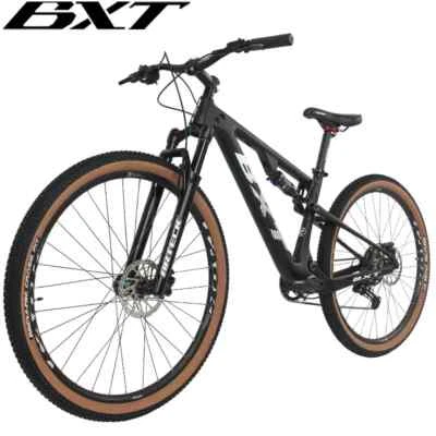 BXT Mountainbike Fahrräder Kohlefaser MTB Gefedertes Fahrrad XC Voll-federung  - Bild 1 von 4