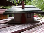 antique hand made wood toy house for train set? shabby~primitive~Christmas decor