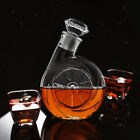 Retro Blower Shaped Glass Decanter with Ornate Stopper for Wine Bourbon