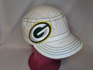 Green Bay Packers Women's Cap New Era NFL White Adjustable Button Hat Strap back - Picture 1 of 8