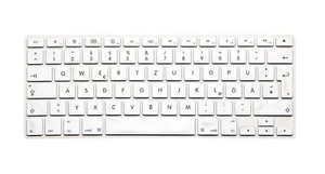 System-S Silicone Keyboard Cover QWERTZ for MacBook Pro White - Picture 1 of 1