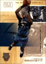 2002-03 Fleer Hot Shots Hot Hands Basketball Card #28 Kevin Garnett /199