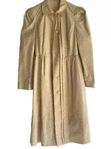 VTG Albert Nipon Coature Dress / Coat Trench Coat Lined Secretary Geek Size 4 - Picture 1 of 13