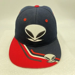 Vintage Alien Hat Cap Mens 90s Skate Strapback Skateboarding Wool Red Black - Picture 1 of 18