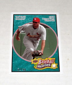 2008 Upper Deck Baseball Heroes Sea Green 157 Troy Glaus (#/99)  $.99 Shipping!