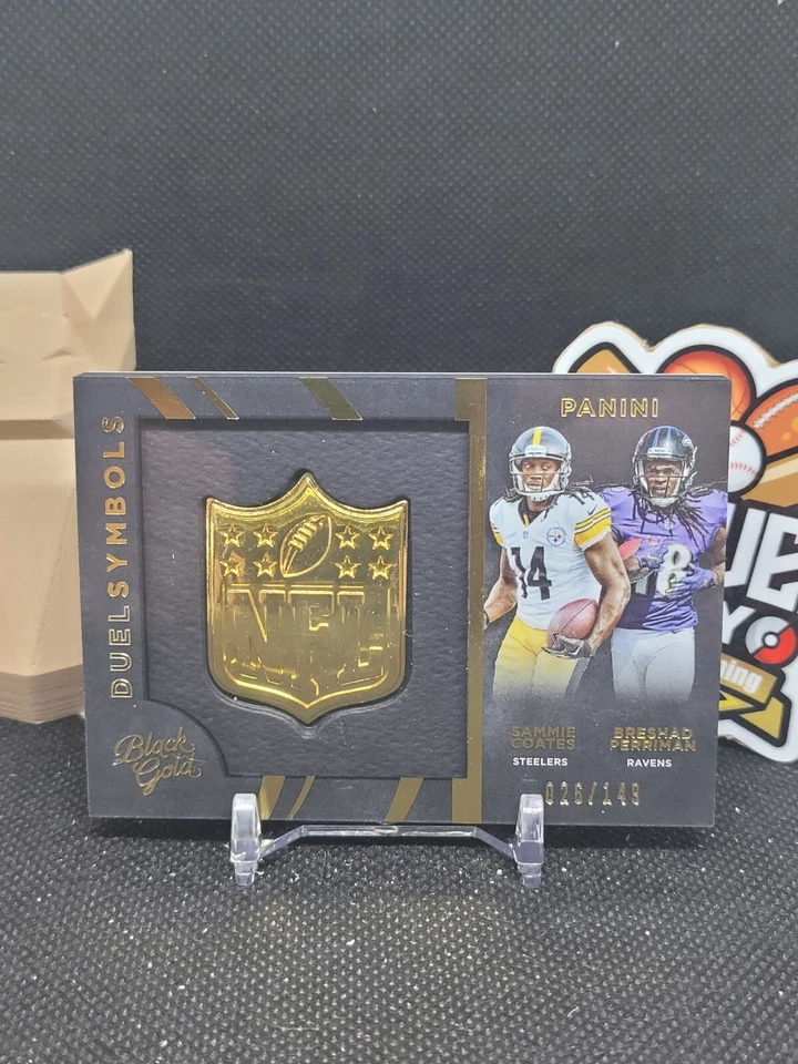 Breshad Perriman Sammie Coates 2015 Black Gold Duel Symbols #DTS11 /149 (CBR) - Image 1 of 2