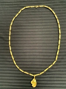 VKP 14900,- Massive Kette handgearbeitet-Unikat - 14 Karat Gold + 2 Edelsteinen - Bild 1 von 9