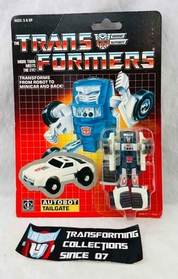 Transformers Original G1 1986 Minibot Tailgate Complete w/ Card & Bubble - Image 1 of 4