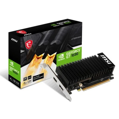 MSI GeForce GT 1030 LP 4GB OC GDDR4 DirectX 12.0 Graphics Card - Image 1 of 4