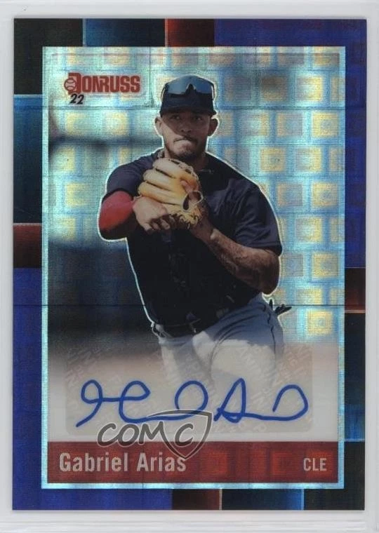 2022 Panini Donruss Optic Purple Pandora Prizm /8 Gabriel Arias Rookie Auto RC - Image 1 of 2