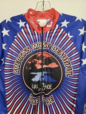 Camiseta deportiva Americas Most Beautiful Lake Tahoe para paseo en bicicleta mediana con logotipo gráfico para hombre Foto 1 de 4