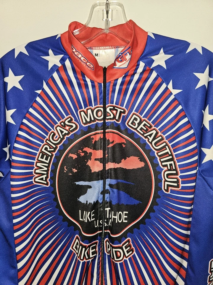 Camiseta deportiva Americas Most Beautiful Lake Tahoe para paseo en bicicleta mediana con logotipo gráfico para hombre Foto 1 de 4