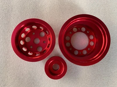 Polea de tracción inferior para 04-08 Mazda RX8 RX-8 1,3 L Renesis 13B-MSP 3 PIEZAS rojo Foto 1 de 4