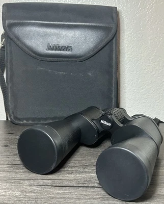 Nikon Action 10x50 Lookout II Binoculars Black Strap + Case (Made In Japan) - Image 1 of 4