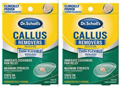 Dr Scholl's CALLUS REMOVER DURAGEL 4 Cushions / pack ( 2 pack ) --  NEW LOOK! - Image 1 of 3
