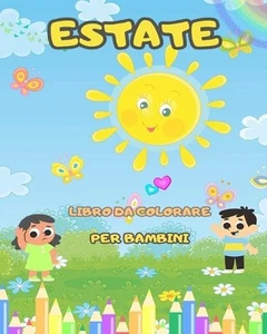 Libro da colorare estivo per bambini - Pagine da colorare estive divertenti e fa - Picture 1 of 1