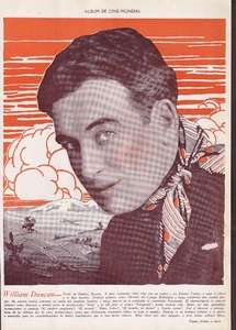 2-sided 1920's Ad for William Duncan & Charles Hutchinson silent film actors - Picture 1 of 2