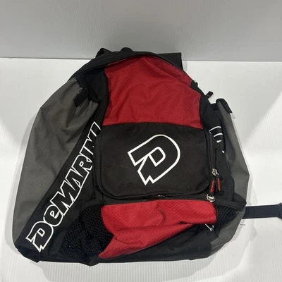 DeMarini 棒球/垒球背包 设备包 红色 黑色 — 第 1/4 张图片