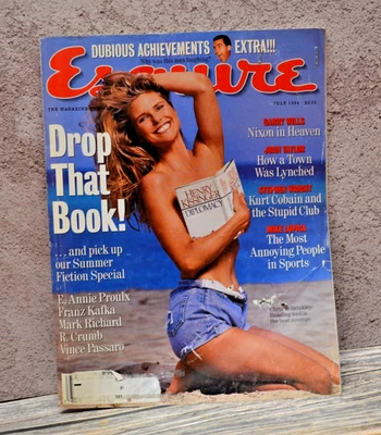 july 1994 Esquire mens fashion magazine Christie Brinkley sexy cover Kurt ⚫ - Image 1 of 3