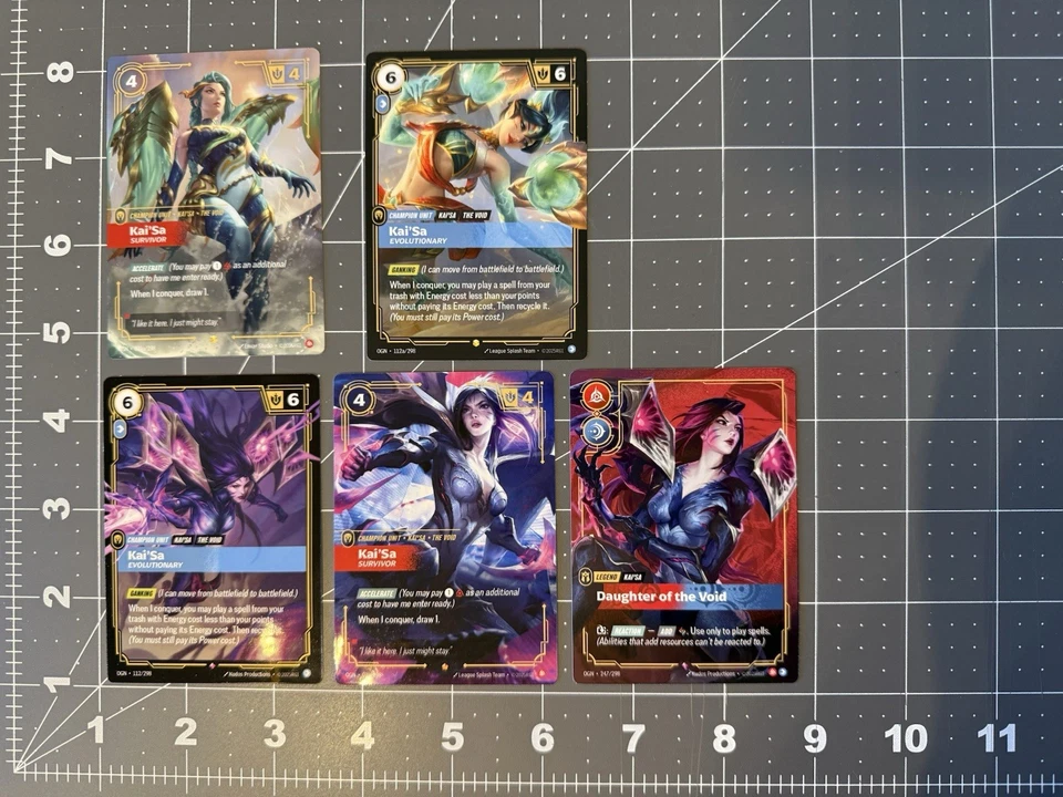 Riftbound TCG 5 Card Proxy League Of Legends Kai’Sa