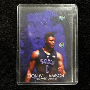 2019 Zion Williamson Rookie esclusiva Duke Jersey Card #1 marca KOH - Foto 1 di 2