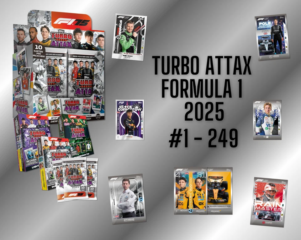 Topps Turbo Attax F1 25 - Formula 1 2025 - Single Cards - #1 - 249 to choose from - Image 1 of 1