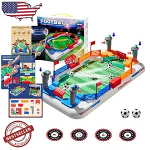 Mini biliardino gioco da tavolo: aggiornamento 4 flipper azione, giocattolo calcio interattivo per bambini - Foto 1 di 8