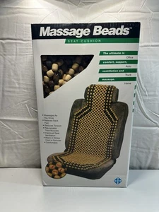 Natural Wood Beaded Seat Cover Massaging Cooling Cushion for Car Truck. Keeps... - Picture 1 of 8