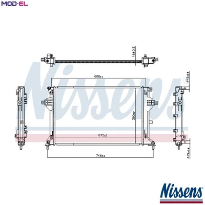 RADIATOR ENGINE COOLING 607111 FOR KIA SOUL/III/Cargo - Image 1 of 4