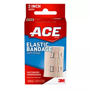 Ace Elastic Customized Compression Bandage w/ Clip, 3" Width 051131208131VL - Picture 1 of 1