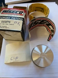 New Wiseco Yamaha 1988-92 YZ80 0.60 o/s 569P6 forged piston and ring set - Bild 1 von 4