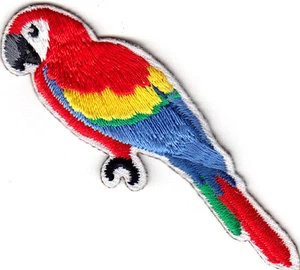 PAPAGEI Bügelbild Patch Tropische Vögel - Bild 1 von 2