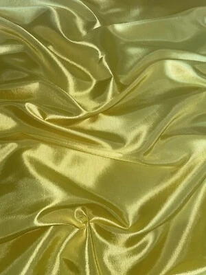 1 mtr yellow taffeta dress,bridal,wedding fabric..58”wide (147cm)C - Image 1 of 2