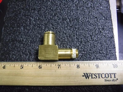 Codo masculino EATON WEATHERHEAD, largo, 1/4-18,3/8 pulgadas tubo talla, 1869X6L, (MG) Foto 1 de 4