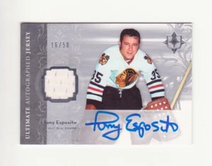 2006-07 Ultimate Collection Tony Esposito Auto Jersey 16/50 # AJ-TE (06-07) HOF - Bild 1 von 2