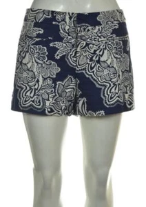 Pantalones cortos informales para mujer Gap, talla 6, azul marino, blanco floral chino, algodón - Imagen 1 de 5