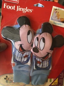 Vintage 80’s Playskool Disney Mickey Mouse Foot Jingles Baby Boy SEALED - Bild 1 von 12