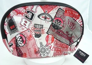 Parsa Beauty-Trousse design blanc et rouge interieur rose 28x18x9 cm- NEUVE- - Picture 1 of 2