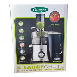 Omega Spremiagrumi Centrifugo Alta Velocità XL Scivolo Frutta Verdura C2100S NUOVO - Foto 1 di 4