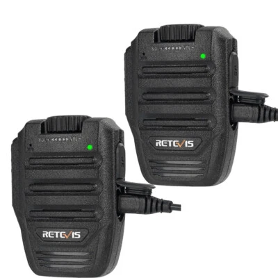 Retevis HWN001 Bluetooth Wireless Remote Speaker Mic for Retevis RB37 RB89 *2 - Image 1 of 4