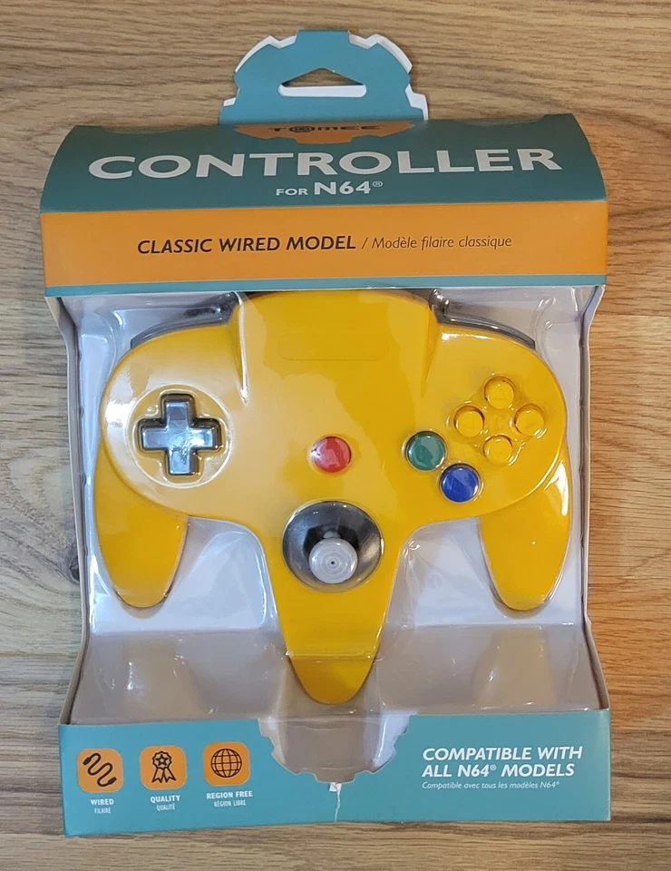 Nintendo 64 N64 Yellow Controller (Tomee) Brand New In Box - Image 1 of 4