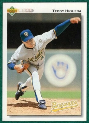 Teddy Higuera - 1992 Upper Deck #138 - Milwaukee Brewers Baseball Card - Image 1 of 2