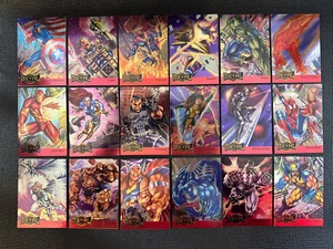 1995 Marvel Metal - Metal Blaster - Complete 18 Card Set - Picture 1 of 14
