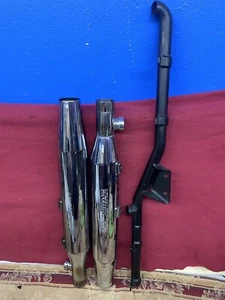 2002 Harley Davidson Mufflers Heritage Springer 97-Up OEM Stock 02 - Picture 1 of 12